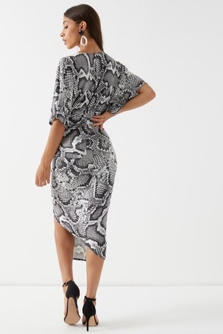 lipsy snake print dress