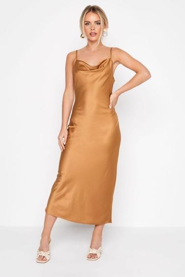 Petite satin slip dress 2025