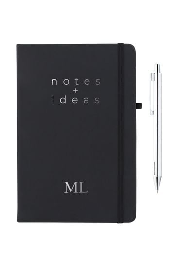 Personalised Foiled Notebook with Pen by Ice London