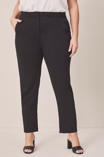Lipsy Black Curve Smart Tapered Trouser