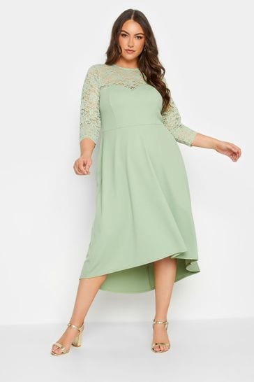 High waist shop lace dress