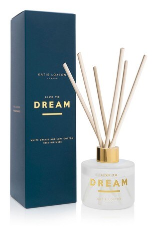 Katie Loxton Sentiment Reed Diffuser | Live to Dream | White Orchid and Soft Cotton |100ml