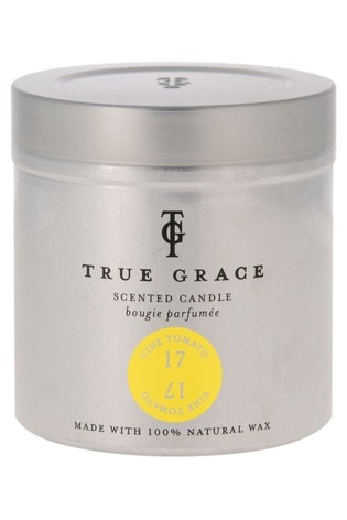 True Grace Clear Tin Scented Candle Vine Tomato