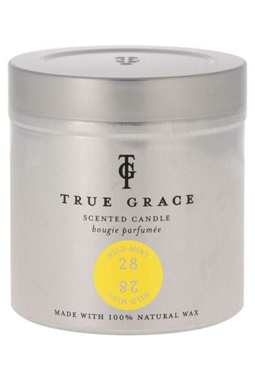 True Grace Clear Tin Scented Candle Wild Mint