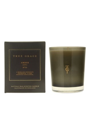 True Grace Clear Classic Scented Candle Amber