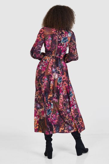 Full skirt wrap dress online