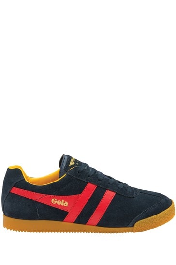 Gola Blue Ladies' Harrier Suede Lace-Up Trainers