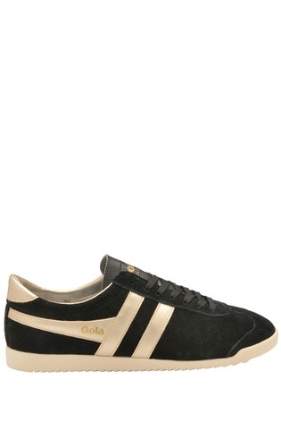 Gola Black Ladies' Bullet Pearl Suede Lace-Up Trainers