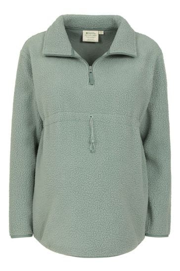 Buy Mountain Warehouse Green Cosy Maternity Borg Half Zip Fleece from Next Bahrain
