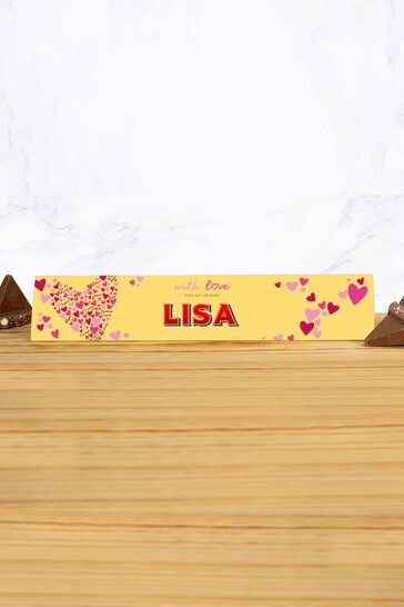 Personalised Milk Chocolate Toblerone 360g by Wear it with Love