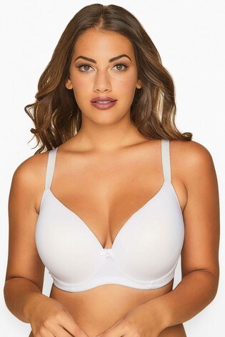 Yours White Curve Moulded T-Shirt Bra - Best Seller F+