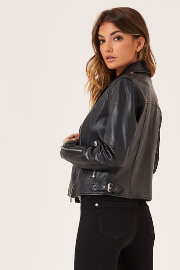 Black premium 2025 leather jacket