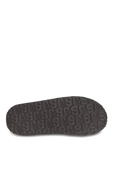 Just Sheepskin Grey Mens Louis Sheepskin Slipper