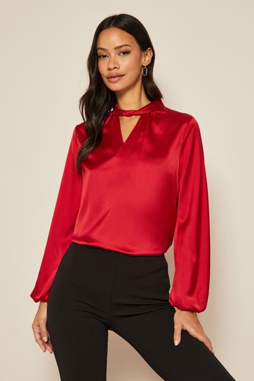 High neck blouse next outlet