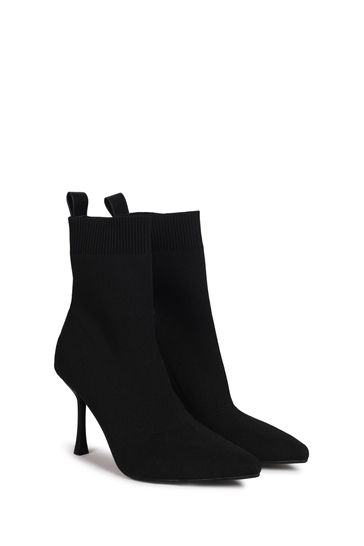 Black sock new arrivals boots pointed toe
