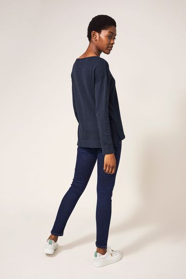White Stuff Navy Olivia Jumper