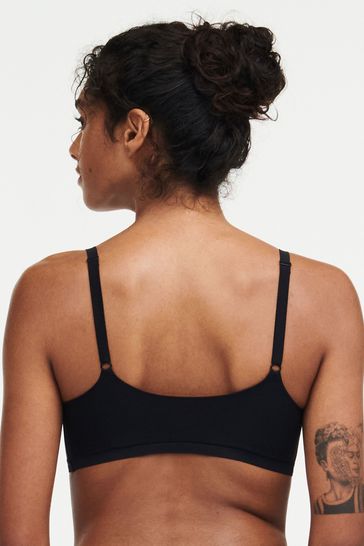 Black Chantelle Soft Stretch Seamless Padded Bralette Bra