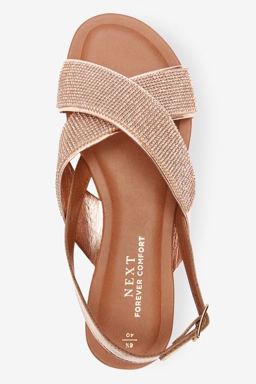 Rose gold comfort sandals new arrivals
