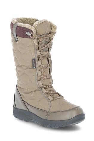 8 uk 5 7 Trespass Ladies Thermal Waterproof Winter Snow Boot Brown Size 4 6 
