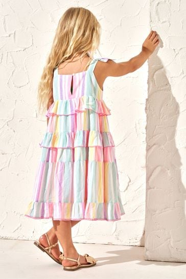 Buy Angel Rocket Pinki Nola Multi Bright Stripe Dress from Next