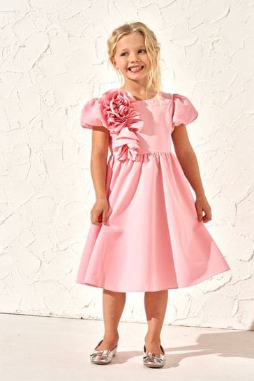 Angel & Rocket Pink Cascade Corsage Dress