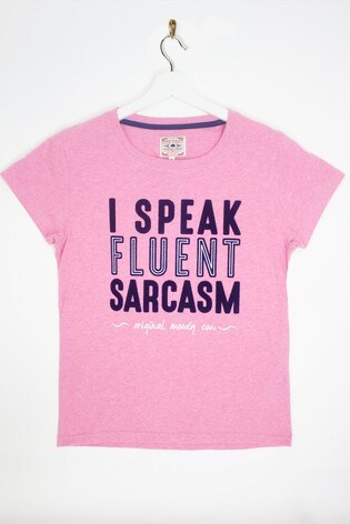 Raging Bull Pink Fluent Sarcasm T-Shirt