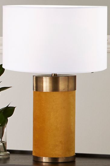 Pacific Brass Velvet Table Lamp