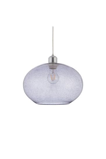 Gallery Home Grey Damlon Glass Ceiling Light Pendant