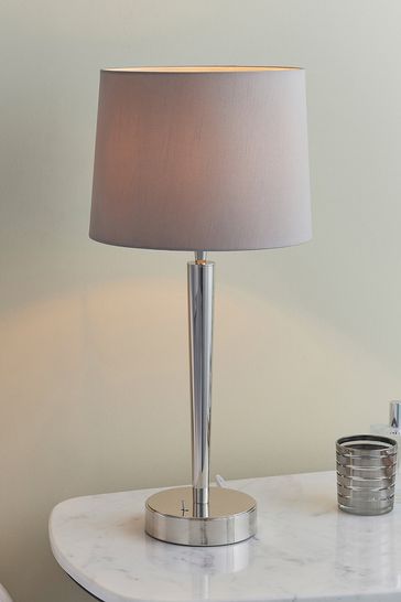 Gallery Home Silver Cyon Table Lamp