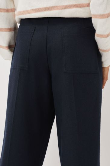 Buy Phase Eight Blue Odette Pleated Crop Trousers from Next Ireland
