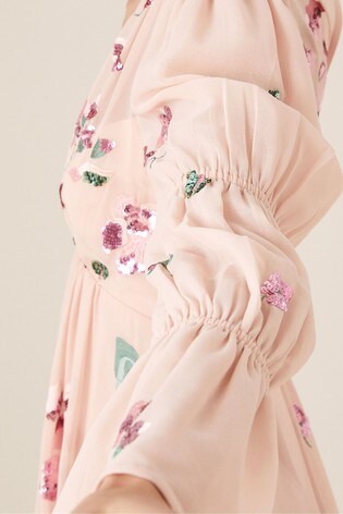 monsoon pink tea dress