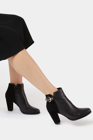 Dune ladies black ankle boots deals