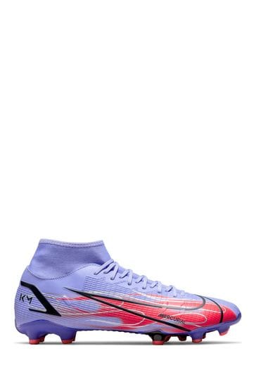 Nike Purple Mercurial Superfly 8 Academy Kylian Mbappe Multi Ground Football Boots