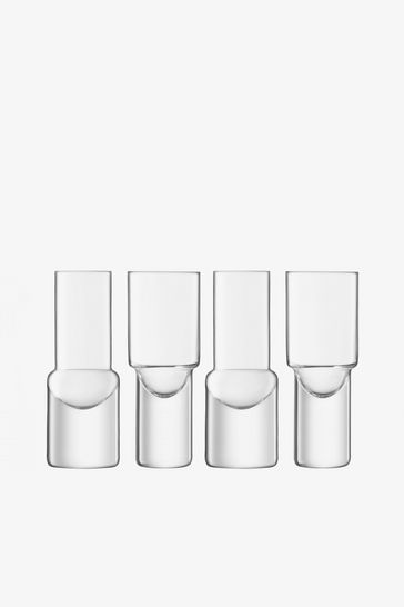 LSA International Clear Vodka 50ml Set Of 4 Shot Glasses