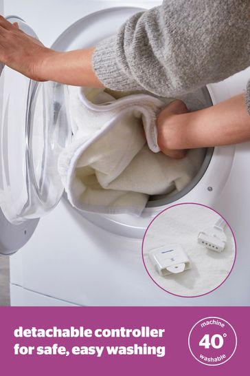 Buy Silentnight Cream Machine Washable Teddy Fleece Electric Blanket from  the Next UK online shop