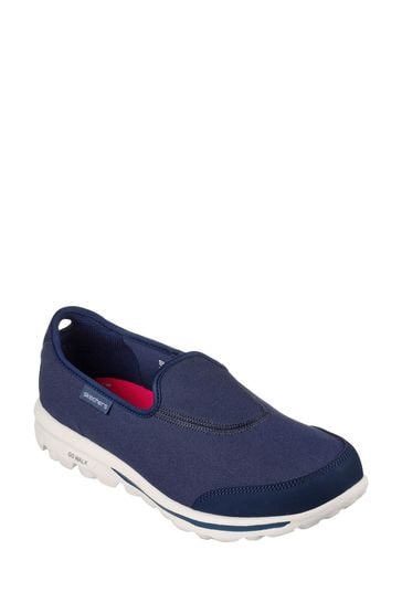 Buy Skechers Blue GO WALK Classic Womens Trainers from Next Luxembourg