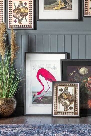 Gallery Home Gold Quirky Flamingo Framed Wall Art