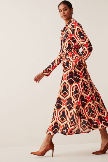 Geo shirt dress discount