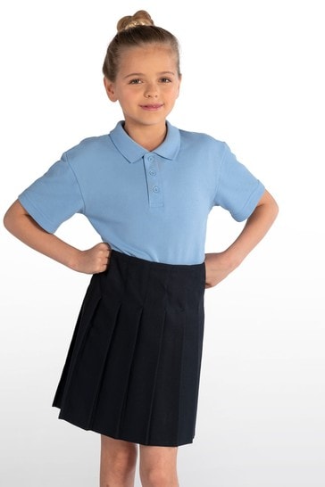Trutex Navy Junior Stitch Down Pleat Skirt