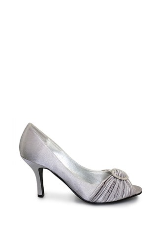 Lunar Grey Sienna Grey Diamante Heeled Sandals
