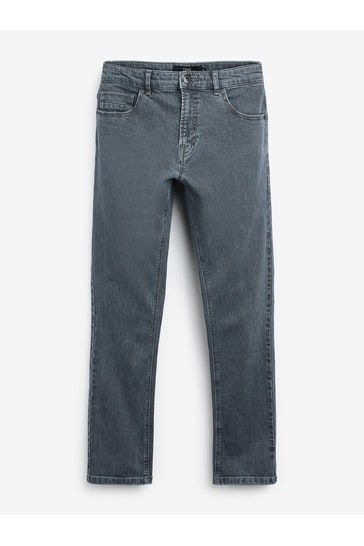 Mid Grey Slim Fit Essential Stretch Jeans