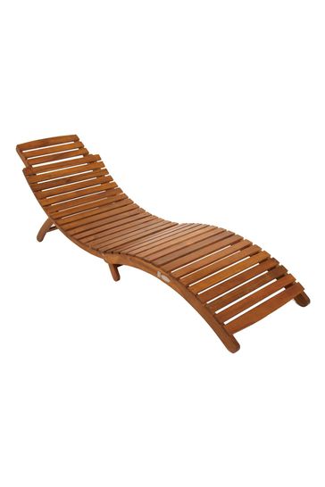 Charles bentley acacia shop sun lounger