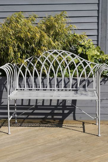 Charles bentley wrought iron bench sales