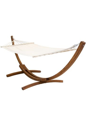 Garden Hammock With Wooden Arc Stand By Charles Bentley