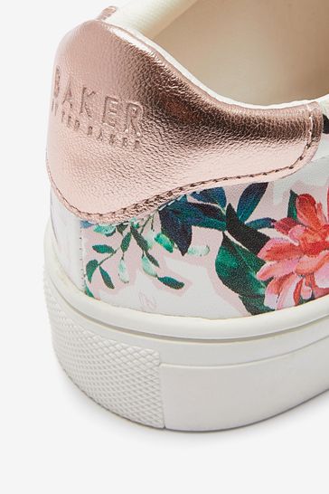 Ted baker clearance white floral trainers