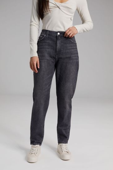 Calvin Klein Womens Jeans Grey Mom Jeans