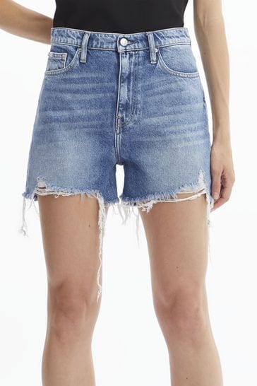Buy Calvin Klein Jeans Womens Blue Mom Shorts from Next Austria