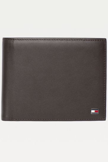 Tommy Hilfiger Brown Eton Credit Card And Coin Wallet