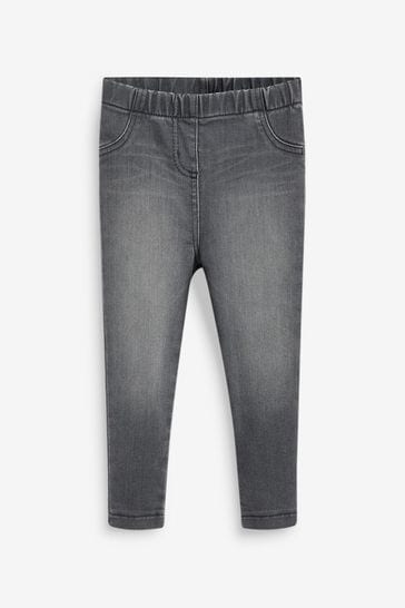 Grey denim jeggings cheap