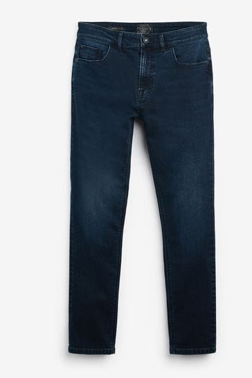 Dark Blue Skinny Fit Essential Stretch Jeans